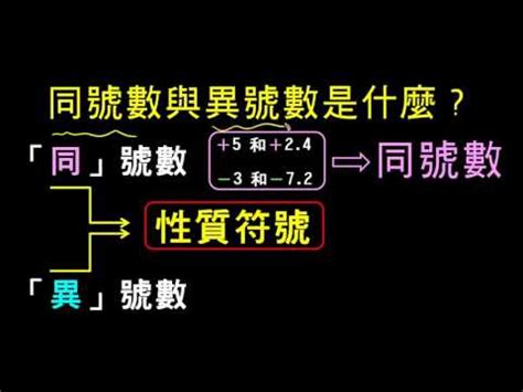 異號數是什麼|CH1 1